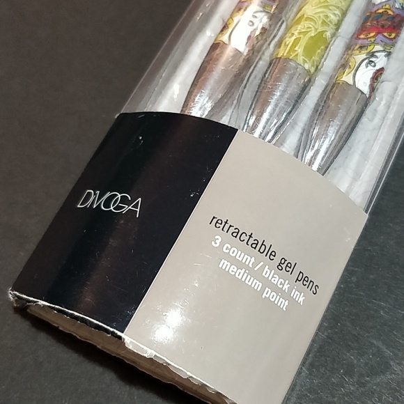 Divoga 3 Count Retractable Gel Pen Medium Point - Picture 5 of 5